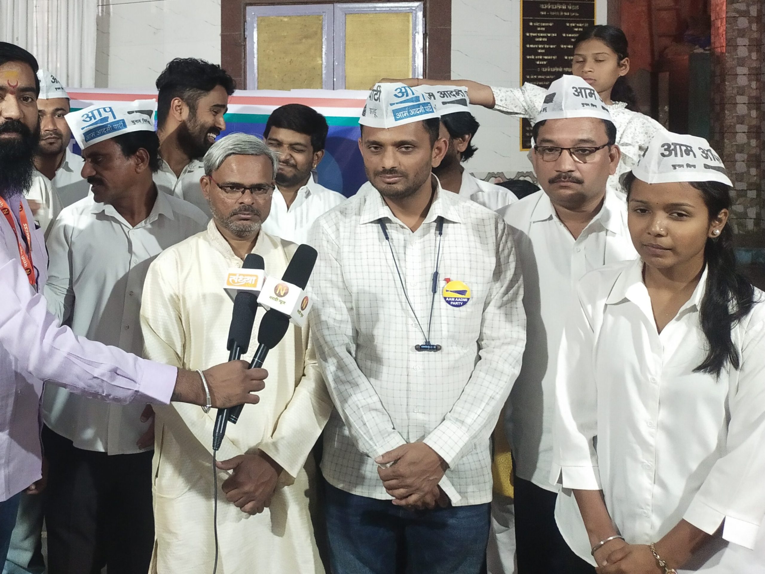 Aam Aadmi Party Hadapsar 26th jan Program 'Adarsh journalists and Adarsh Senani'